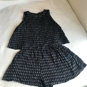 Black and White Lulu's Romper